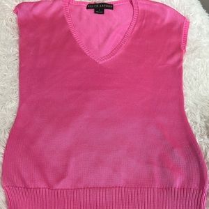 Ralph Lauren Black Label Pink Silk Sweater
